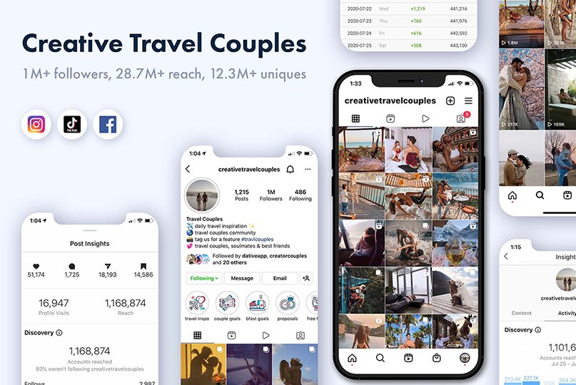 Creative Travel Couples — 1M+ followers